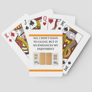 mahjong poker cards