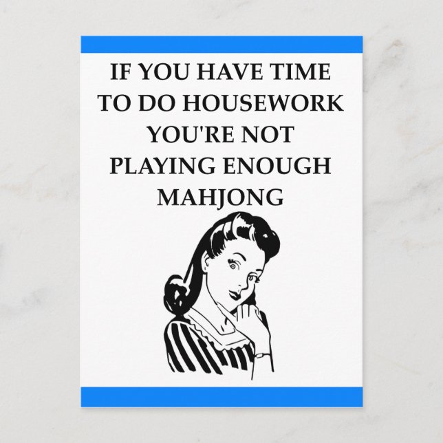 MAHJONG POSTCARD (Front)