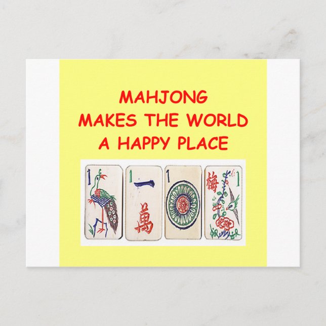 mahjong postcard (Front)