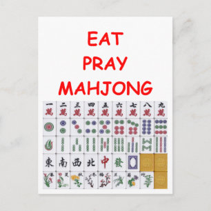 mahjong postcard