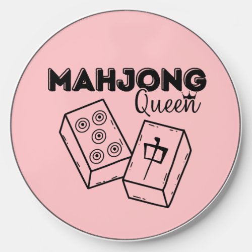 Mahjong Queen Baby Pink Wireless Charger
