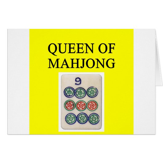 MAHJONG queen Cards (Front Horizontal)