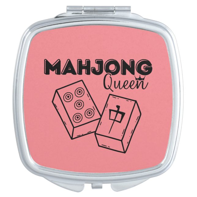 Mahjong Queen Compact Mirror (Front)