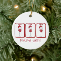 Mahjong Queen Custom Wine Mahjong South Tiles