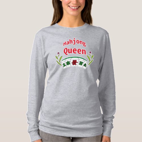 Mahjong Queen design for smart women T-Shirt
