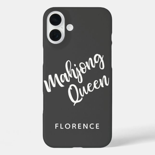 Mahjong Queen Personalized Case-Mate iPhone Case (Back)