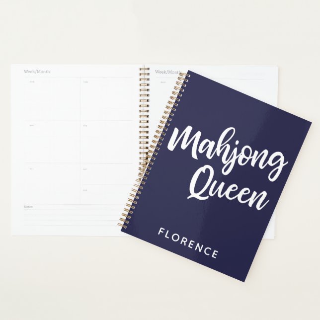 Mahjong Queen Personalized Planner (Display)