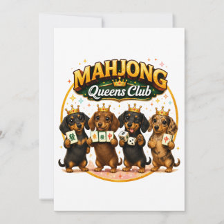 Mahjong Queens Club Cute Dachshunds Announcement