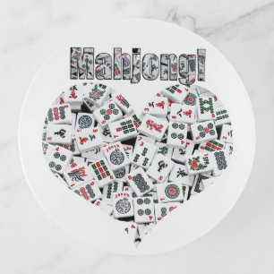 Mahjong Round Dice/Trinket Tray