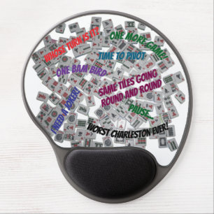 Mahjong Sayings Gel Mouse Pad