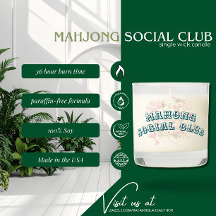 Mahjong Social Club Scented Jar Candle