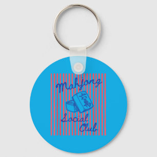 Mahjong Sogovernment Agencyl Club Funny Mahjong Keychain