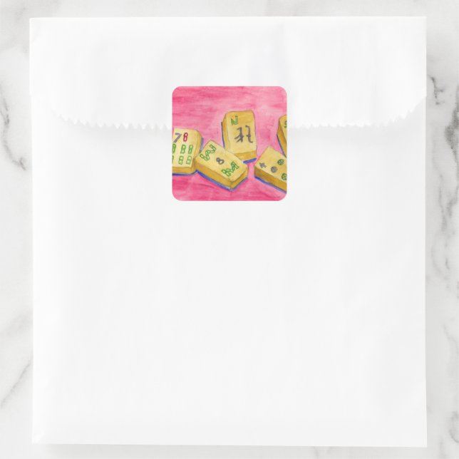 Mahjong Square Sticker (Bag)