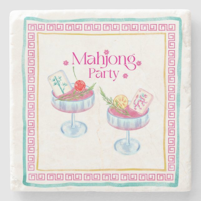 Mahjong Stone Coaster (Front)