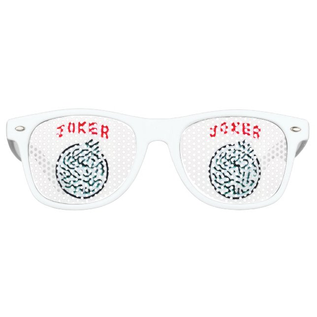 MahJong symbol tile Joker Adult Retro Party Shades (Front)