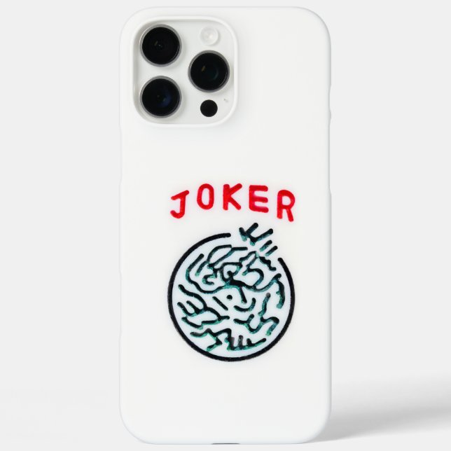 MahJong symbol tile Joker  Case-Mate iPhone Case (Back)