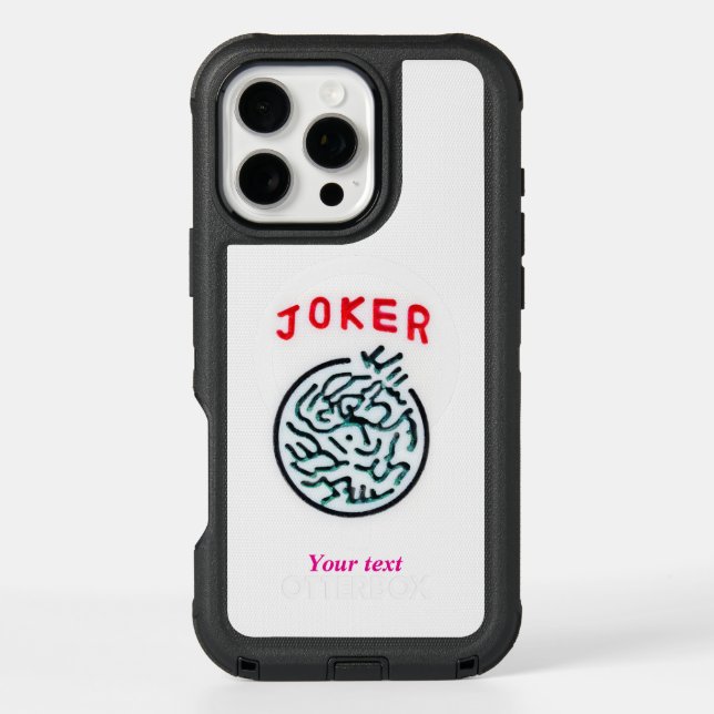 MahJong symbol tile Joker  Otterbox iPhone Case (Back)