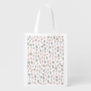 Mahjong Symbols Grocery Bag