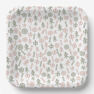 Mahjong Symbols  Paper Plates