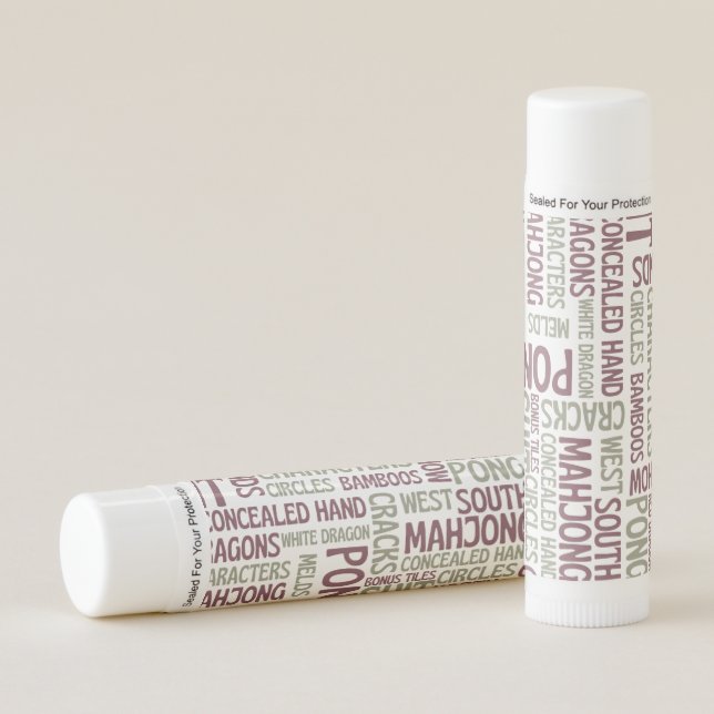 Mahjong terminology lip balm (Front)