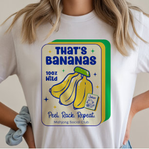 Mahjong That's Bananas Game Tile T-Shirt