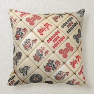 Mahjong Throw Pillow