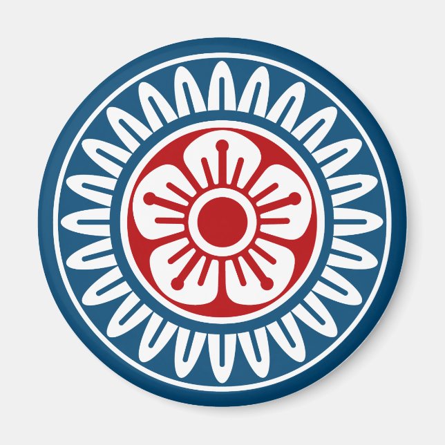 Mahjong Tile 1 Cylinder Ehee_Loco Only-01 Magnet (Front)