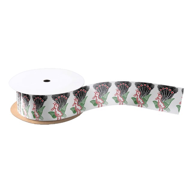Mahjong Tile 1 Zhai Isoroko Only -01 Satin Ribbon (Spool)