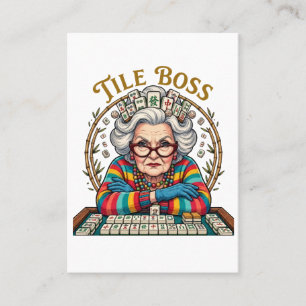 Mahjong Tile Boss Calling Card