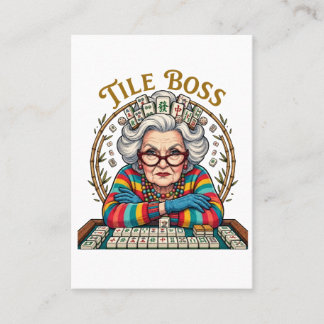 Mahjong Tile Boss Calling Card