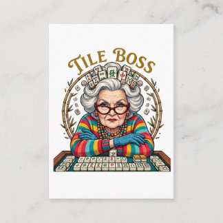 Mahjong Tile Boss Enclosure Card