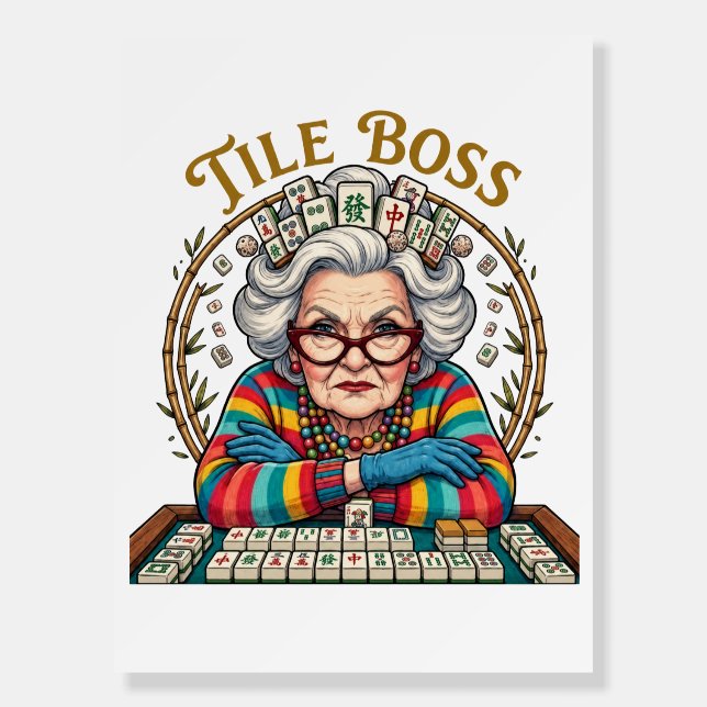 Mahjong Tile Boss Foam Board (Front)