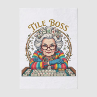 Mahjong Tile Boss Tissue Paper