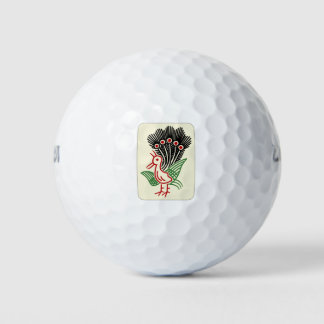 Mahjong Tile One Bamboo Golf Balls