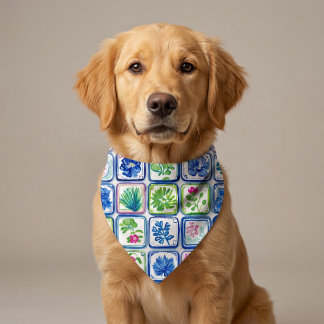 Mahjong Tiled Pet Bandana