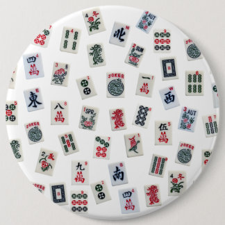 MahJong tiles and symbols patterns Button