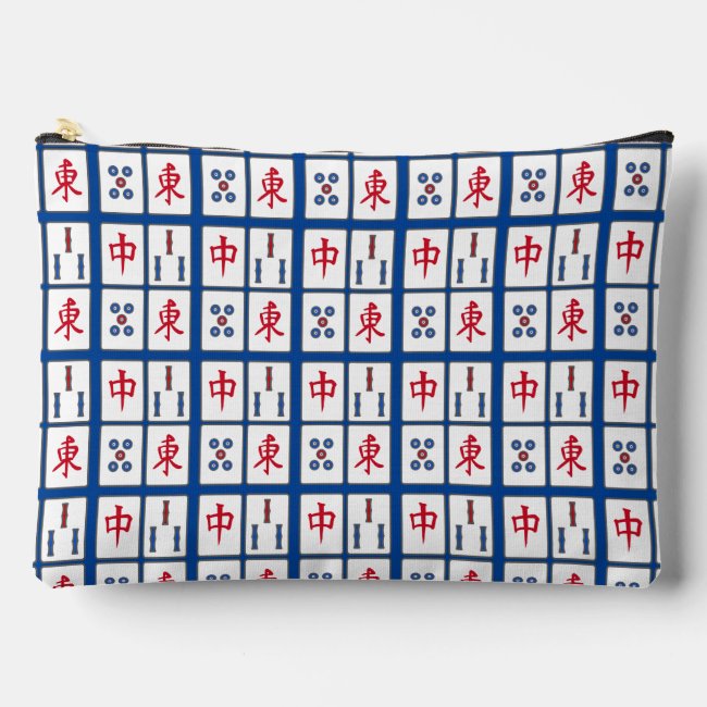 Mahjong Tiles Design Accessory Bag