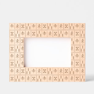 Mahjong Tiles Design Etched Picture Frame