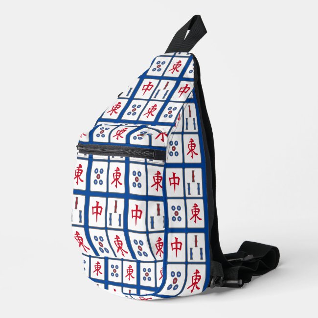 Mahjong Tiles Design Sling Bag