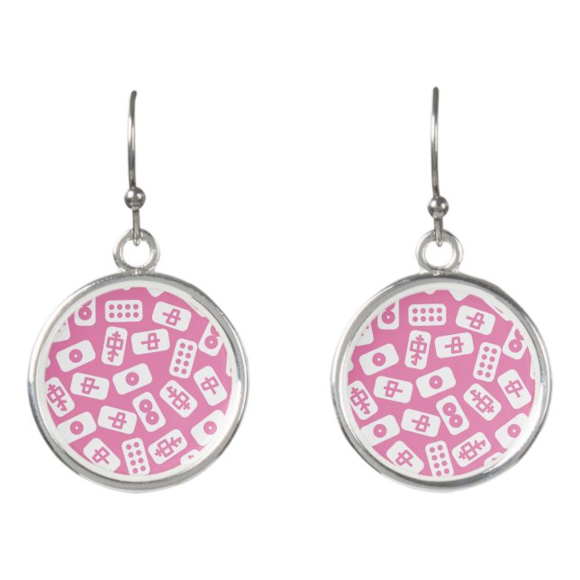 Mahjong tiles earrings (Front)