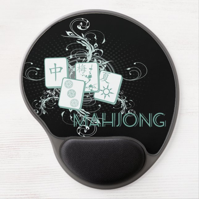 Mahjong Tiles Gel Mousepad (Front)