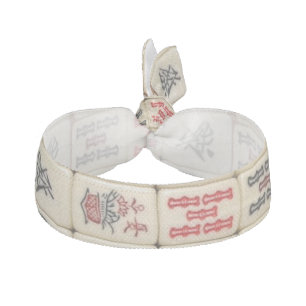 Mahjong tiles hair tie