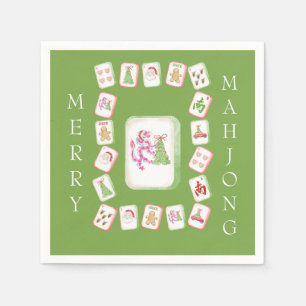 Mahjong Tiles Holiday Napkins