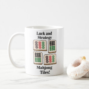 Mahjong Tiles Luck Strategy Player Fans Coffee Mug