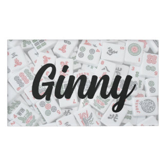 Mahjong Tiles Magnetic Large Name Tag