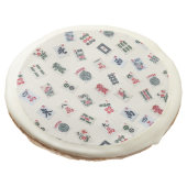 MahJong tiles symbols and patterns on badge  Sugar Cookie (Angled)