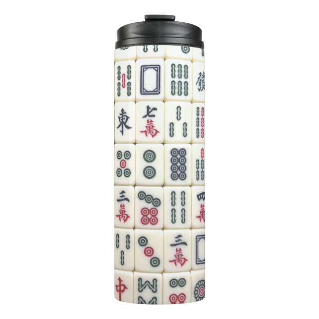 Mahjong Tiles Thermal Tumbler (Front)