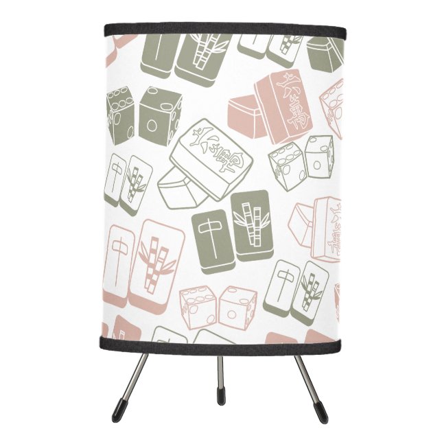 Mahjong Tiles Tripod Lamp (Front)