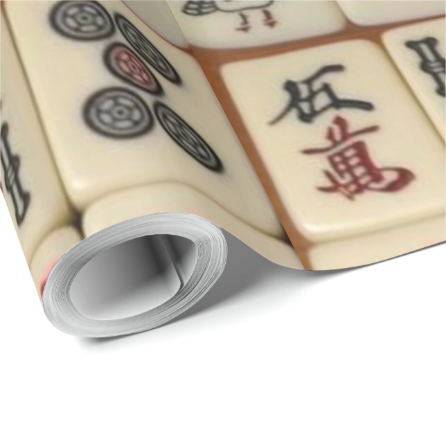 Mahjong tiles wrapping paper (Roll Corner)