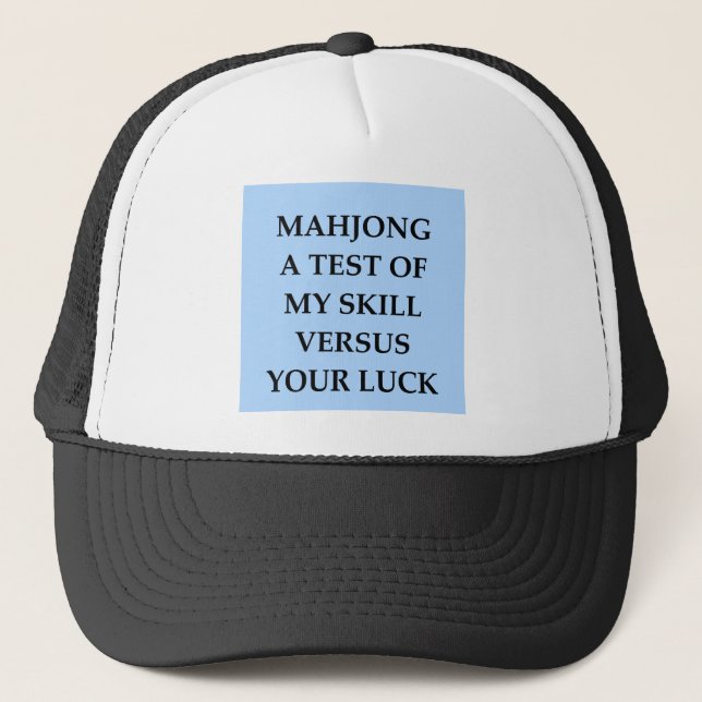 mahjong trucker hat (Front)